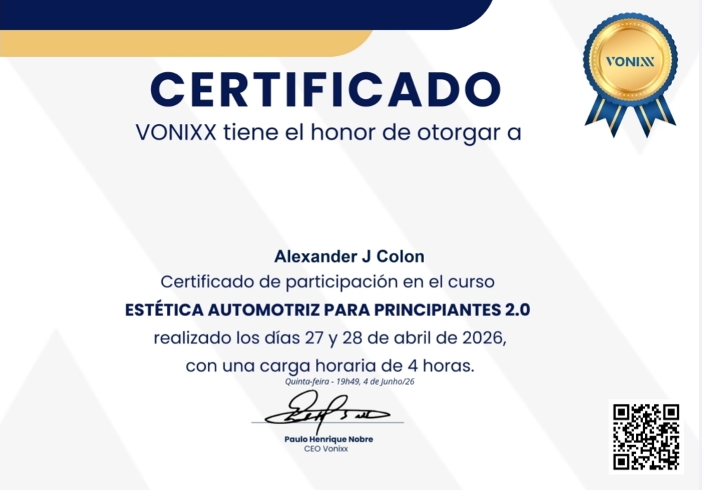 Certificación Vonixx