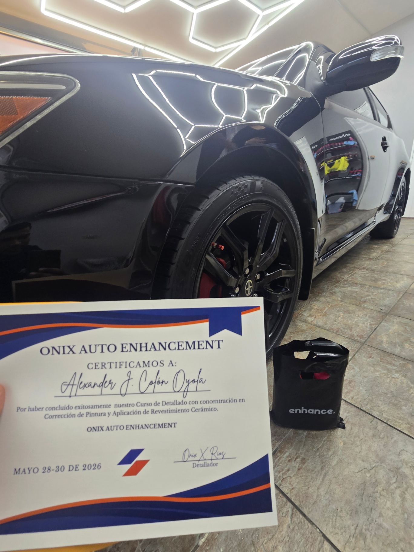 Certificación Onix Auto Enhancement